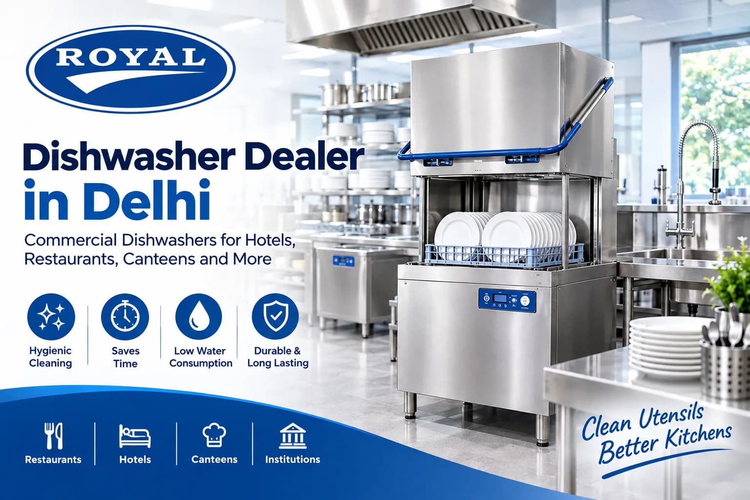 Best Dishwasher Dealer in Delhi — Royal Equipments